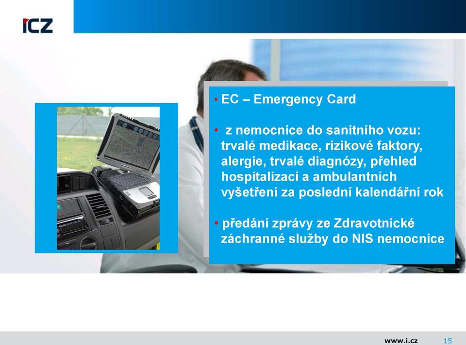 hospitalizací a ambulantních vyšetření za poslední kalendářní