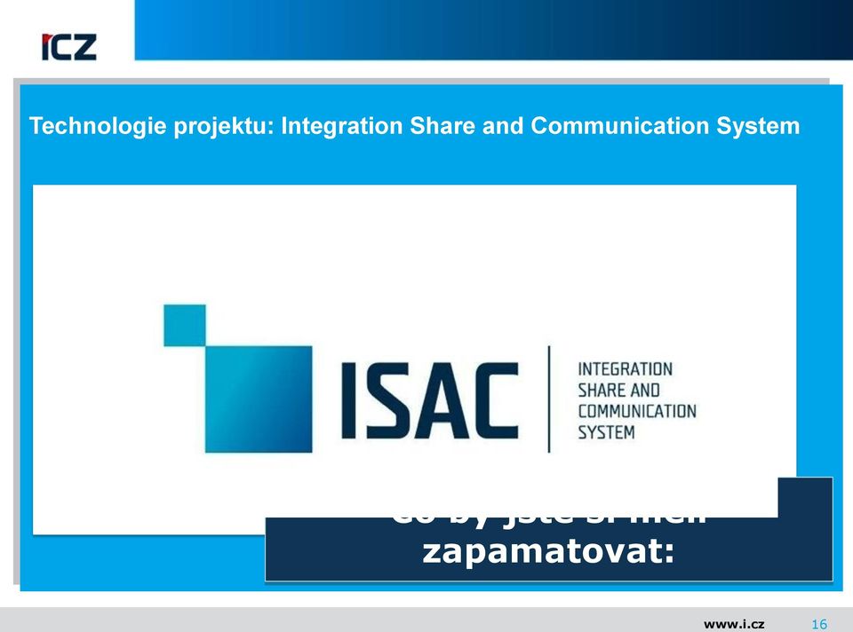 Communication System ISAAC