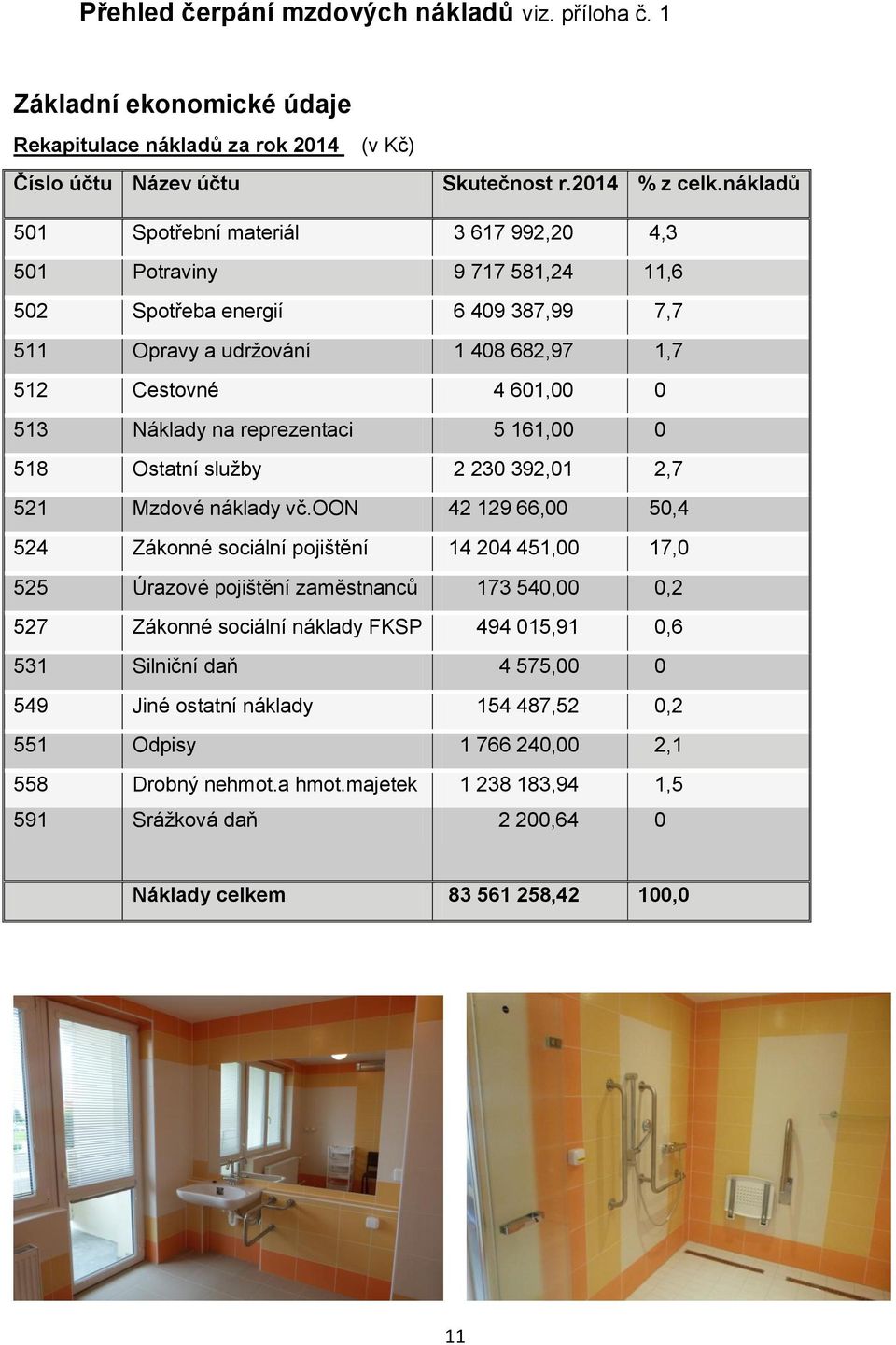 reprezentaci 5 161,00 0 518 Ostatní služby 2 230 392,01 2,7 521 Mzdové náklady vč.