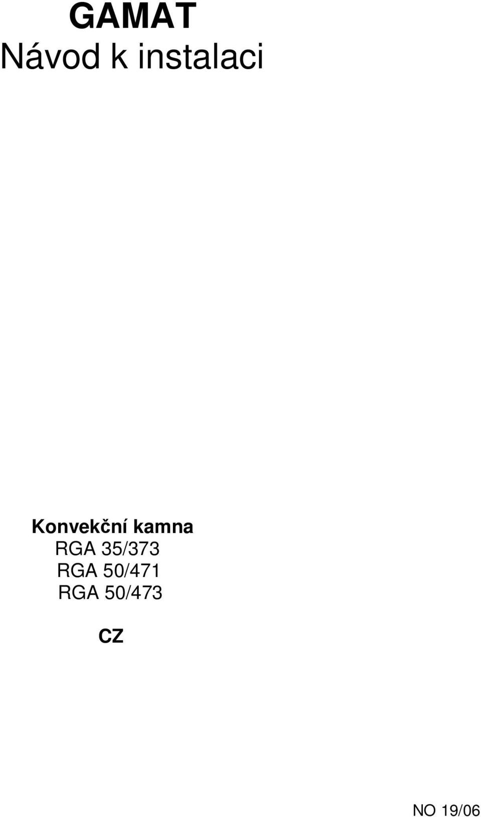 kamna RGA 35/373 RGA