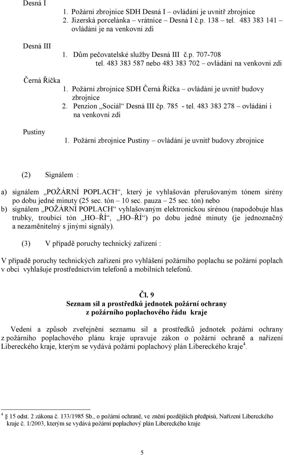 Penzion Sociál Desná III čp. 785 - tel. 483 383 278 ovládání i na venkovní zdi Pustiny 1.