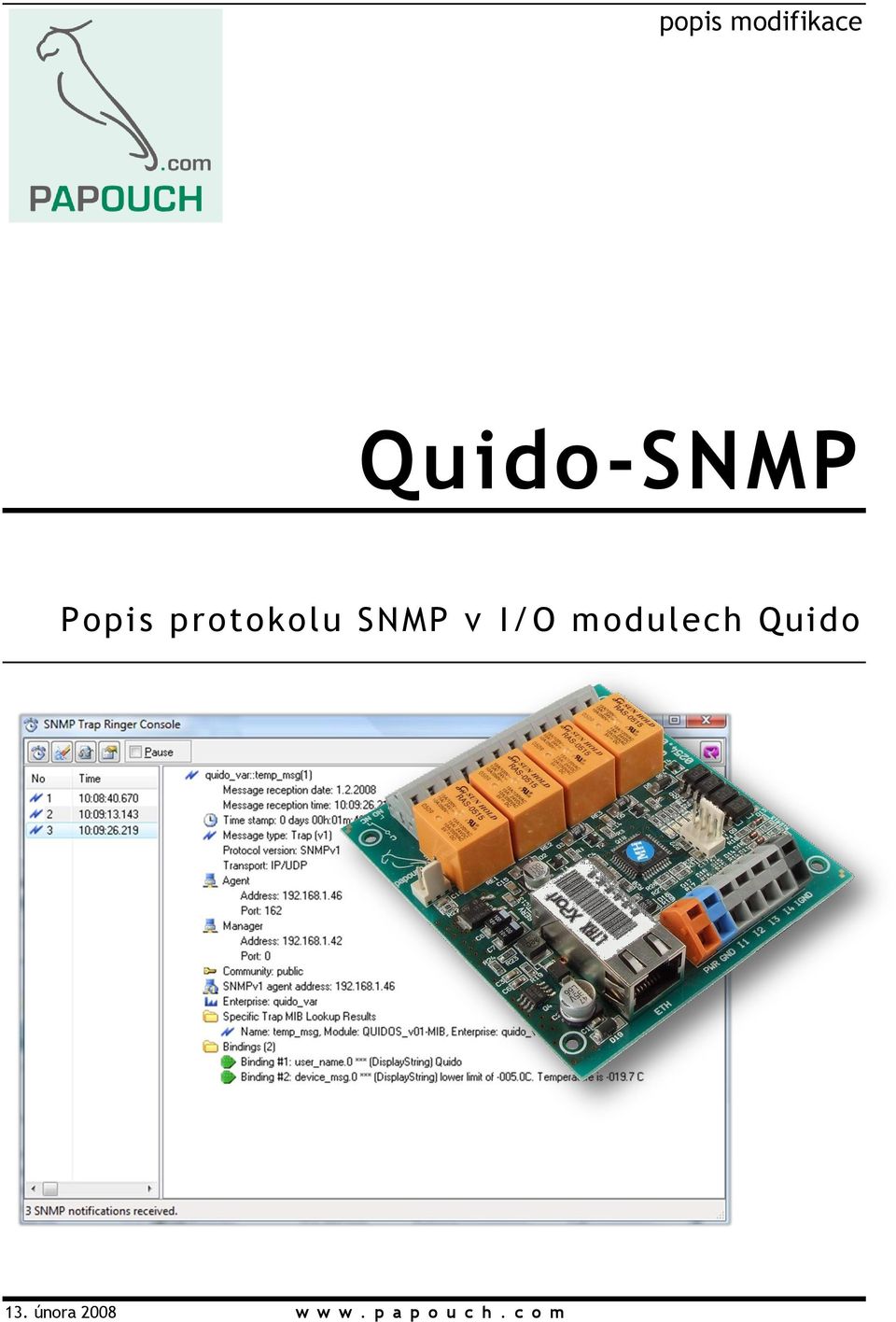 modulech Quido 13.