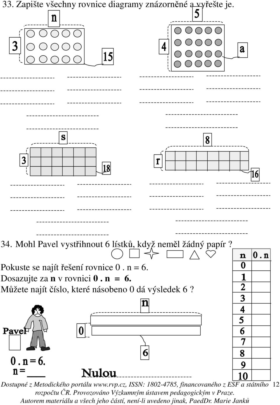 Pokuste se najít řešení rovnice 0. n = 6.