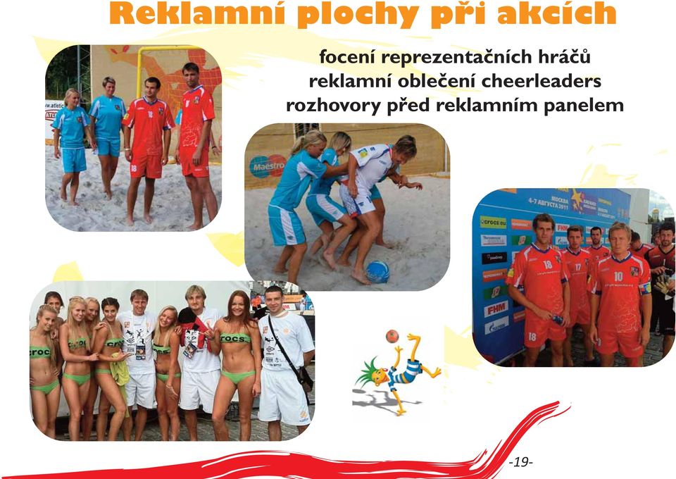 reklamní oblečení cheerleaders