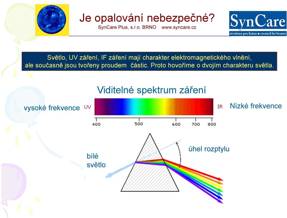 proudem částic. Proto hovoříme o dvojím charakteru světla.