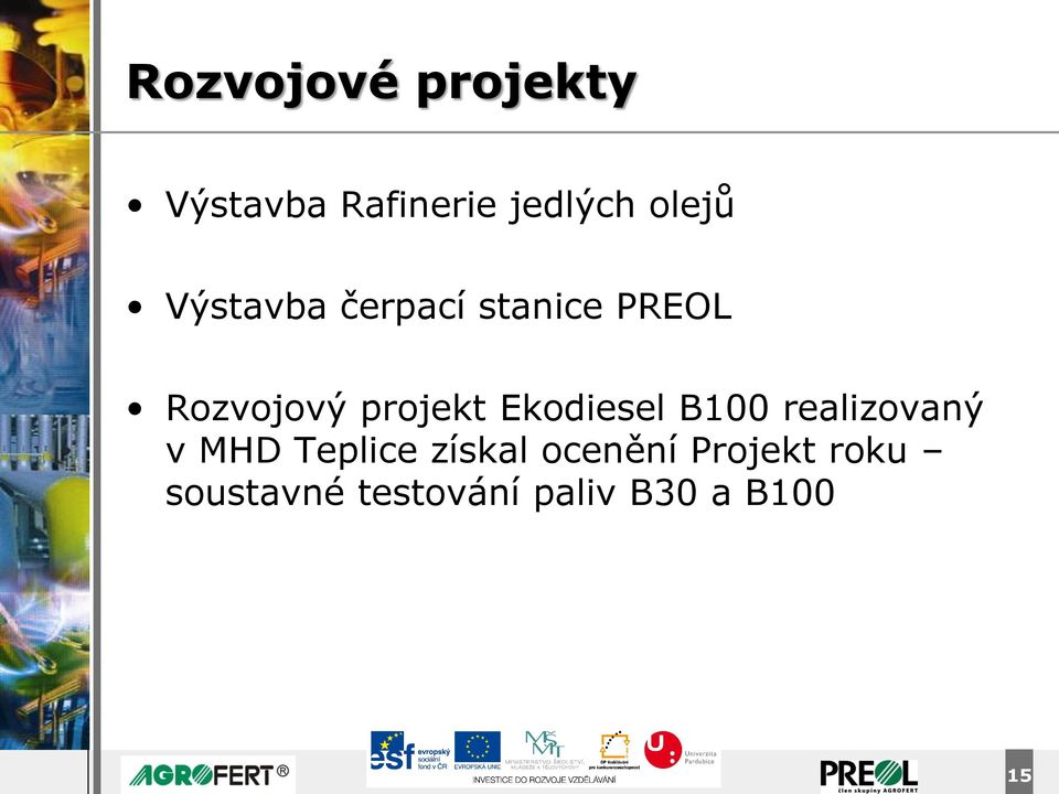 Ekodiesel B100 realizovaný v MHD Teplice získal