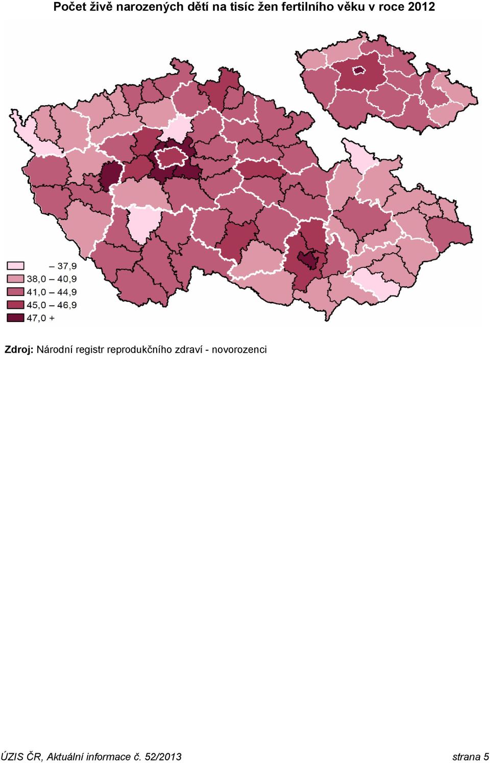 registr reprodukčního zdraví - novorozenci