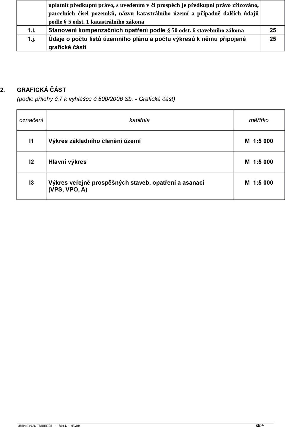 GRAFICKÁ ČÁST (podle přílohy č.7 k vyhlášce č.500/2006 Sb.