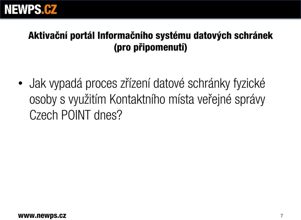 zřízení datové schránky fyzické osoby s využitím