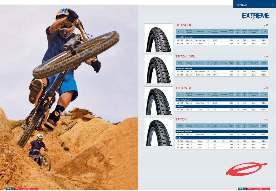 Radical Ride 7 XGC 0 0 0 Black 98 Enduro 6-9 6 x, Sport 9 OC 0 0 00 Black 97 Freeride Marocco Marrakech TRITON Downhill, Freeride 7-9 6 x, Radical