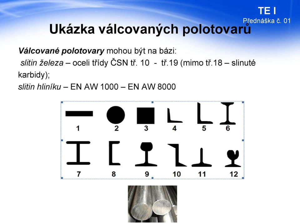 oceli třídy ČSN tř. 10 - tř.19 (mimo tř.
