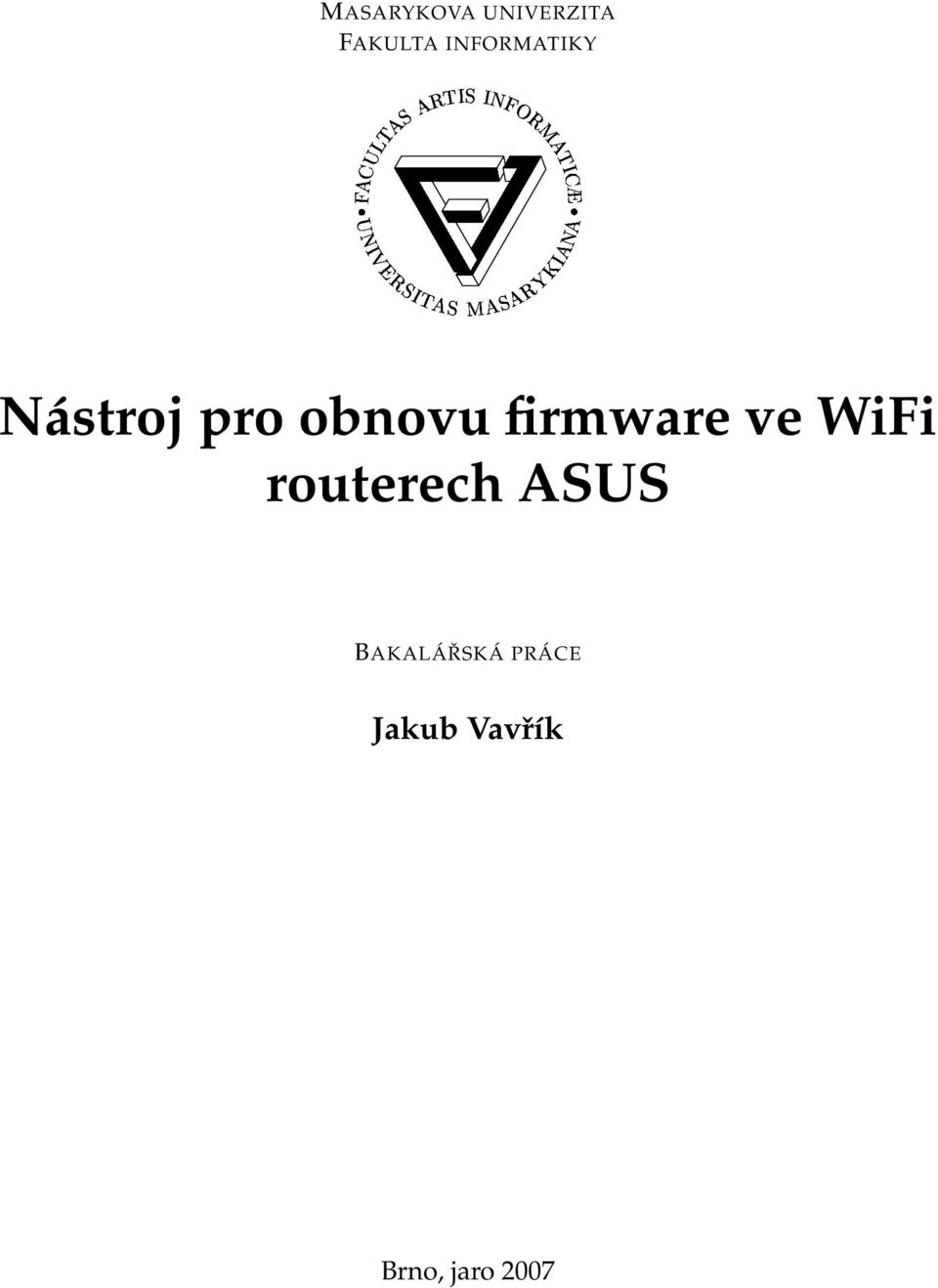 INFORMATIKY Nástroj pro obnovu firmware