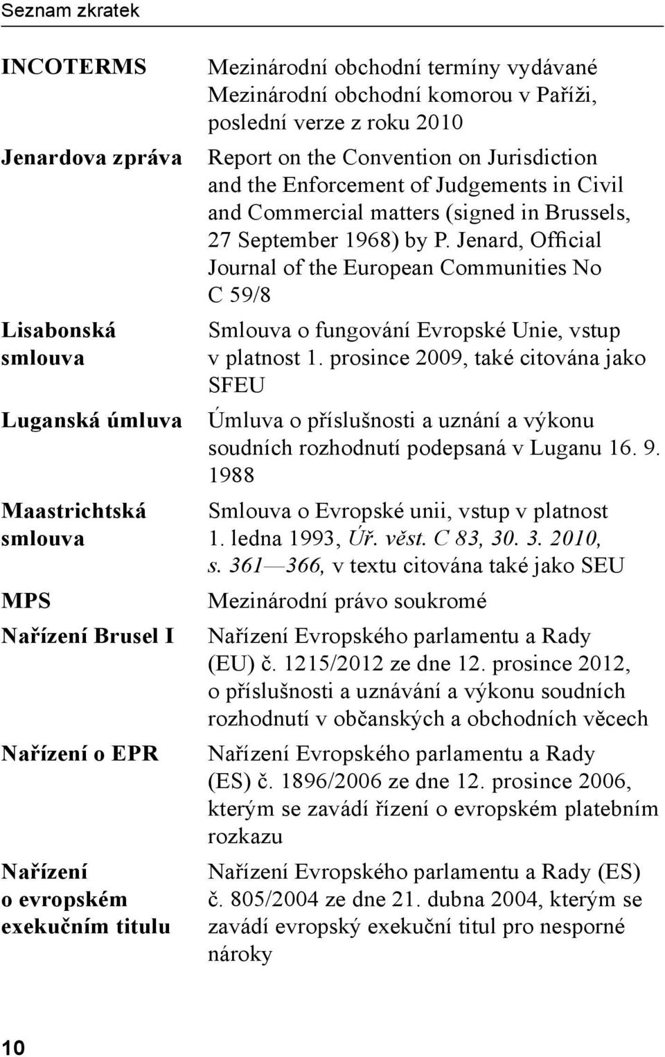 in Brussels, 27 September 1968) by P. Jenard, Official Journal of the European Communities No C 59/8 Smlouva o fungování Evropské Unie, vstup v platnost 1.