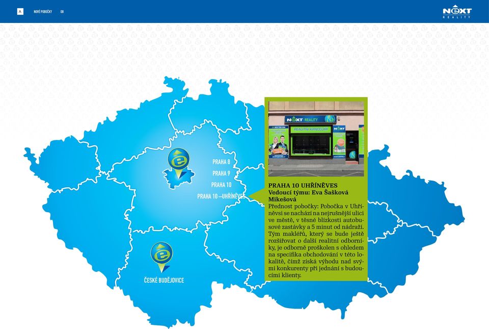 autobusové zastávky a 5 minut od nádraží.
