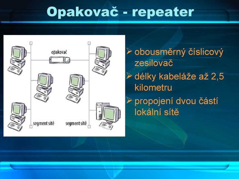 zesilovač délky kabeláže až