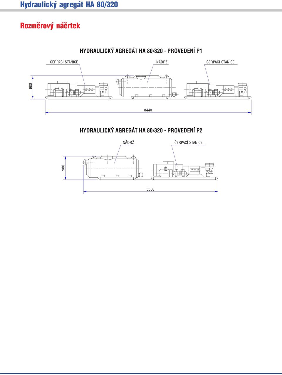 ČERPACÍ STANICE 980 84 HYDRAULICKÝ AGREGÁT