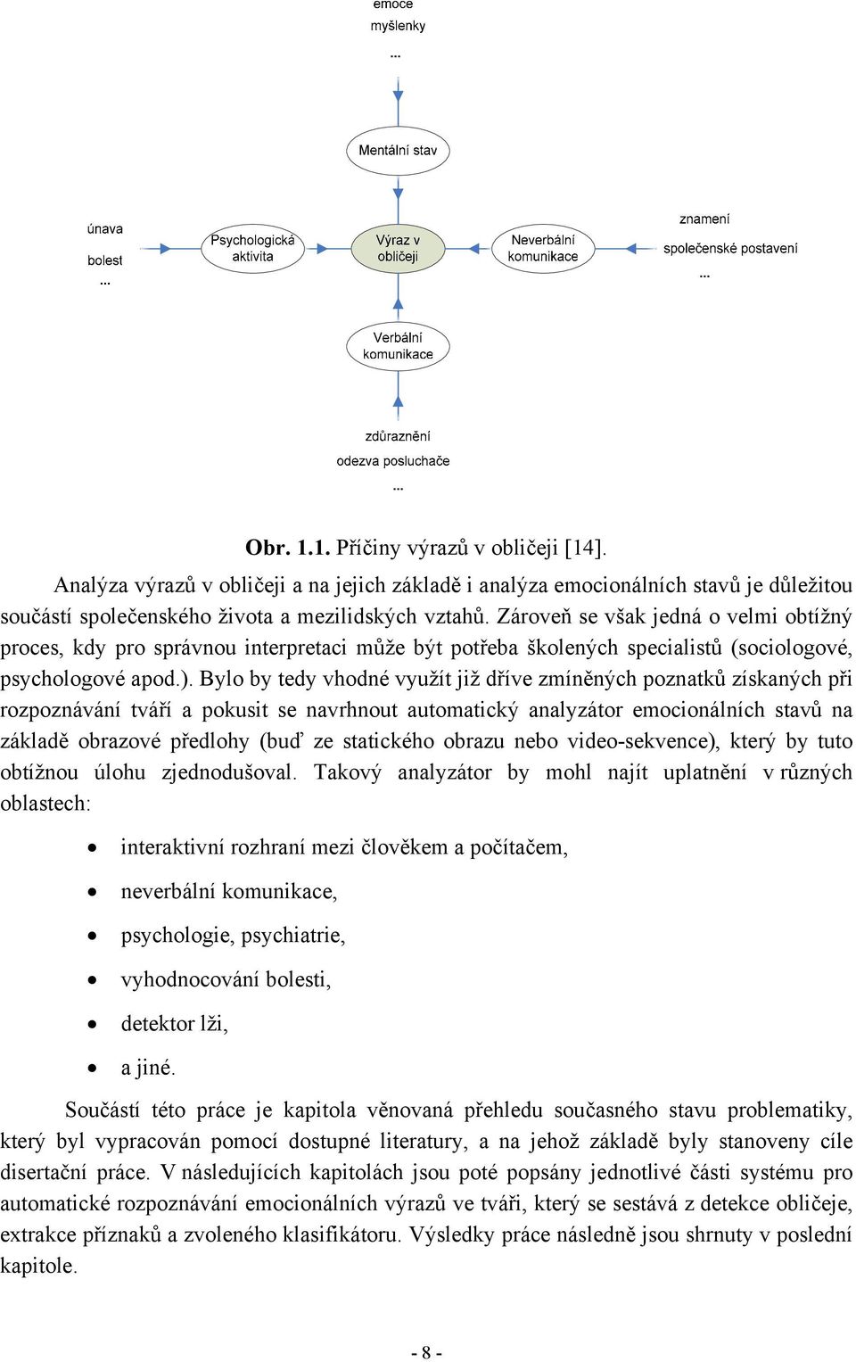 Bylo by tedy vhodné využít již dříve zmíněných poznatků získaných při rozpoznávání tváří a pokusit se navrhnout automatický analyzátor emocionálních stavů na základě obrazové předlohy (buď ze