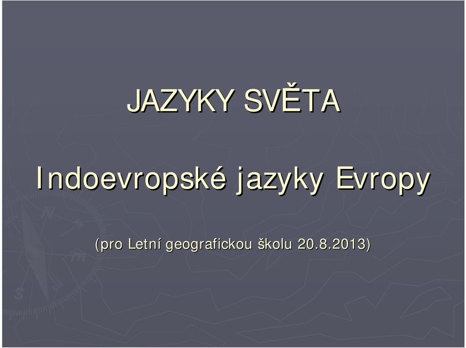 Evropy (pro Letní