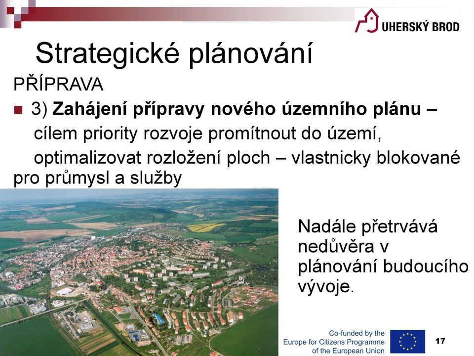 optimalizovat rozložení ploch vlastnicky blokované pro průmysl a