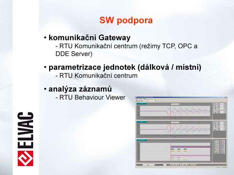 parametrizace jednotek (dálková / místní) - RTU