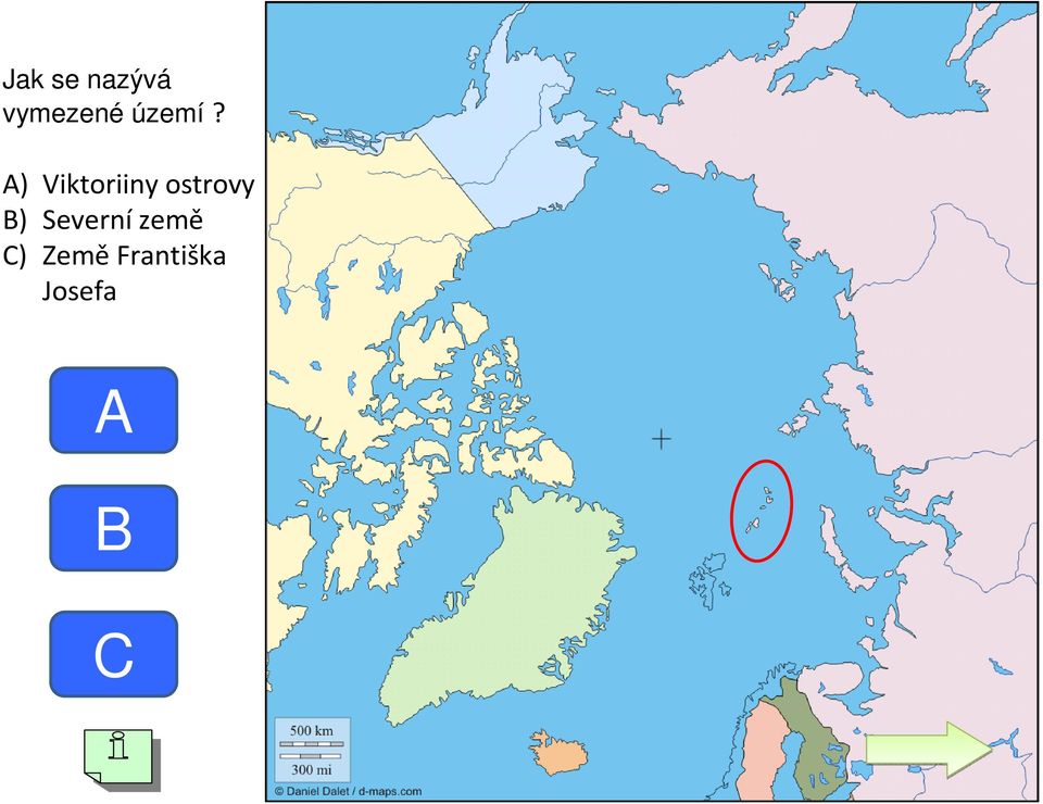 A) Viktoriiny ostrovy