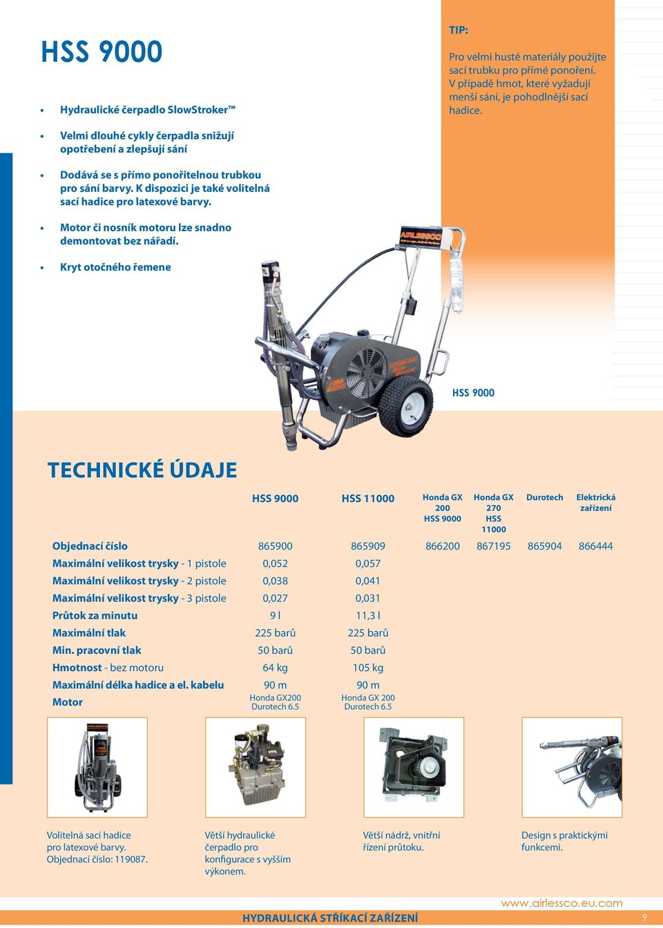 Motor či nosník motoru lze snadno demontovat bez nářadí.