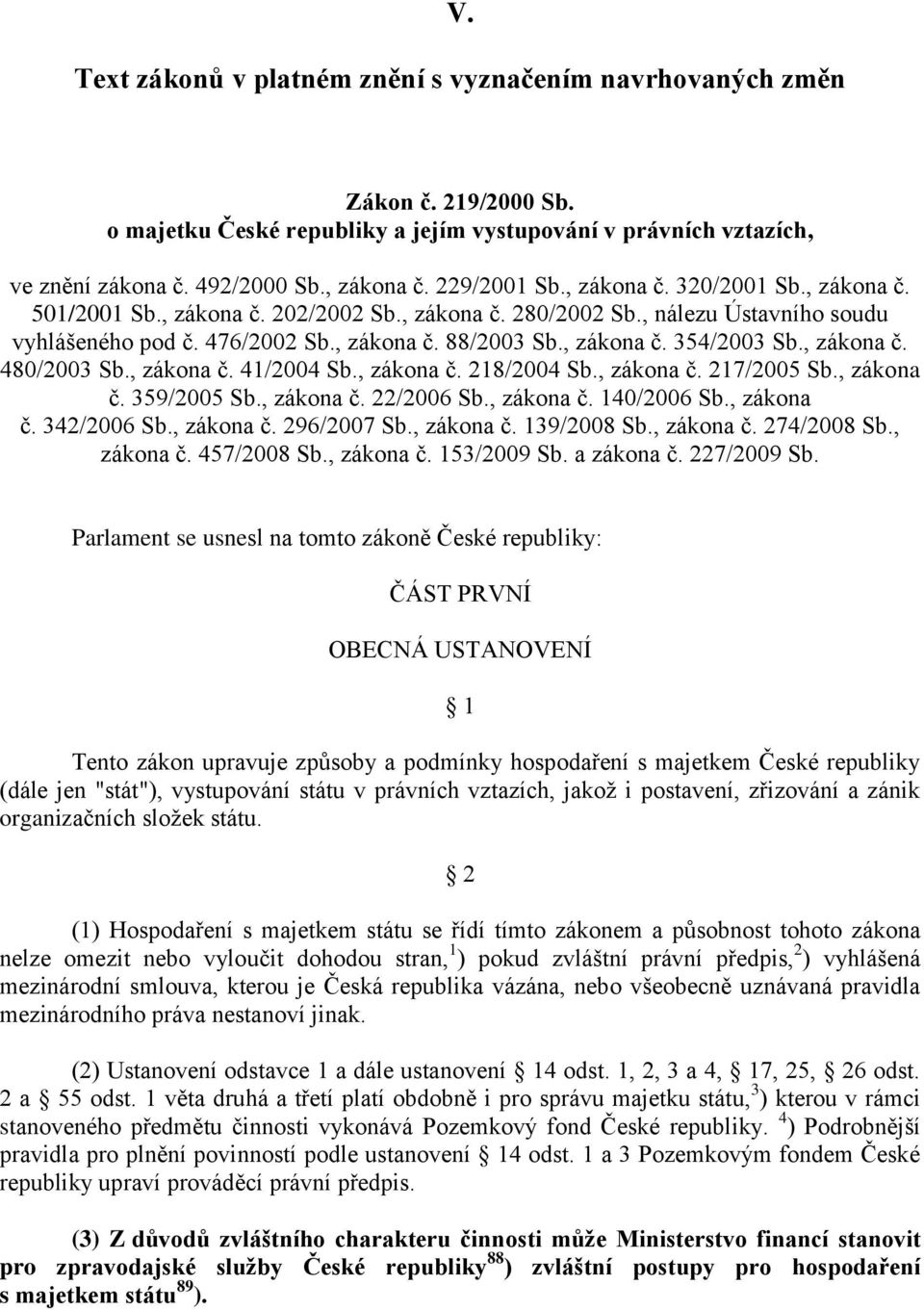 , zákona č. 480/2003 Sb., zákona č. 41/2004 Sb., zákona č. 218/2004 Sb., zákona č. 217/2005 Sb., zákona č. 359/2005 Sb., zákona č. 22/2006 Sb., zákona č. 140/2006 Sb., zákona č. 342/2006 Sb.