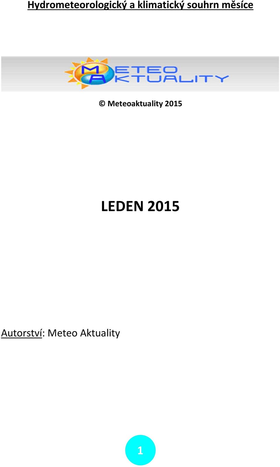Meteoaktuality 2015 LEDEN