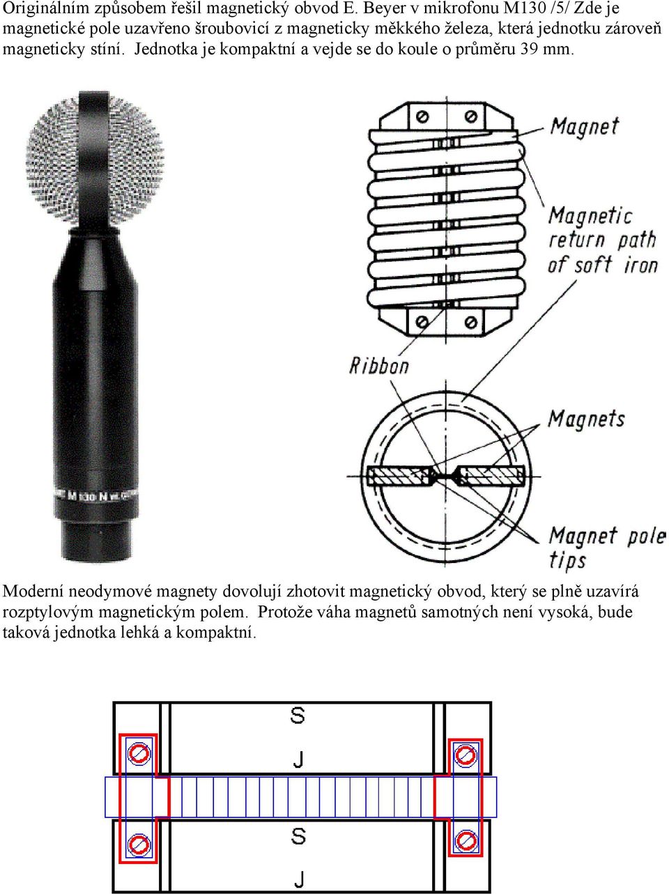 Kapitola 6: Návrh magnetického obvodu páskového rychlostního mikrofonu -  PDF Free Download