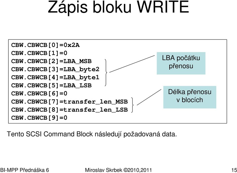 CBWCB[7]=transfer_len_MSB CBW.CBWCB[8]=transfer_len_LSB CBW.