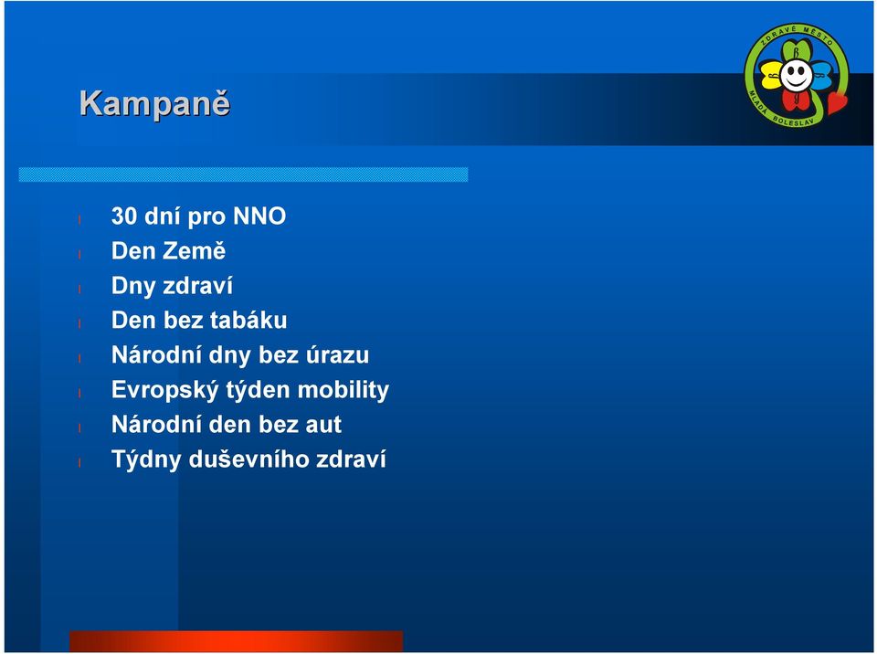 bez úrazu Evropský týden mobility