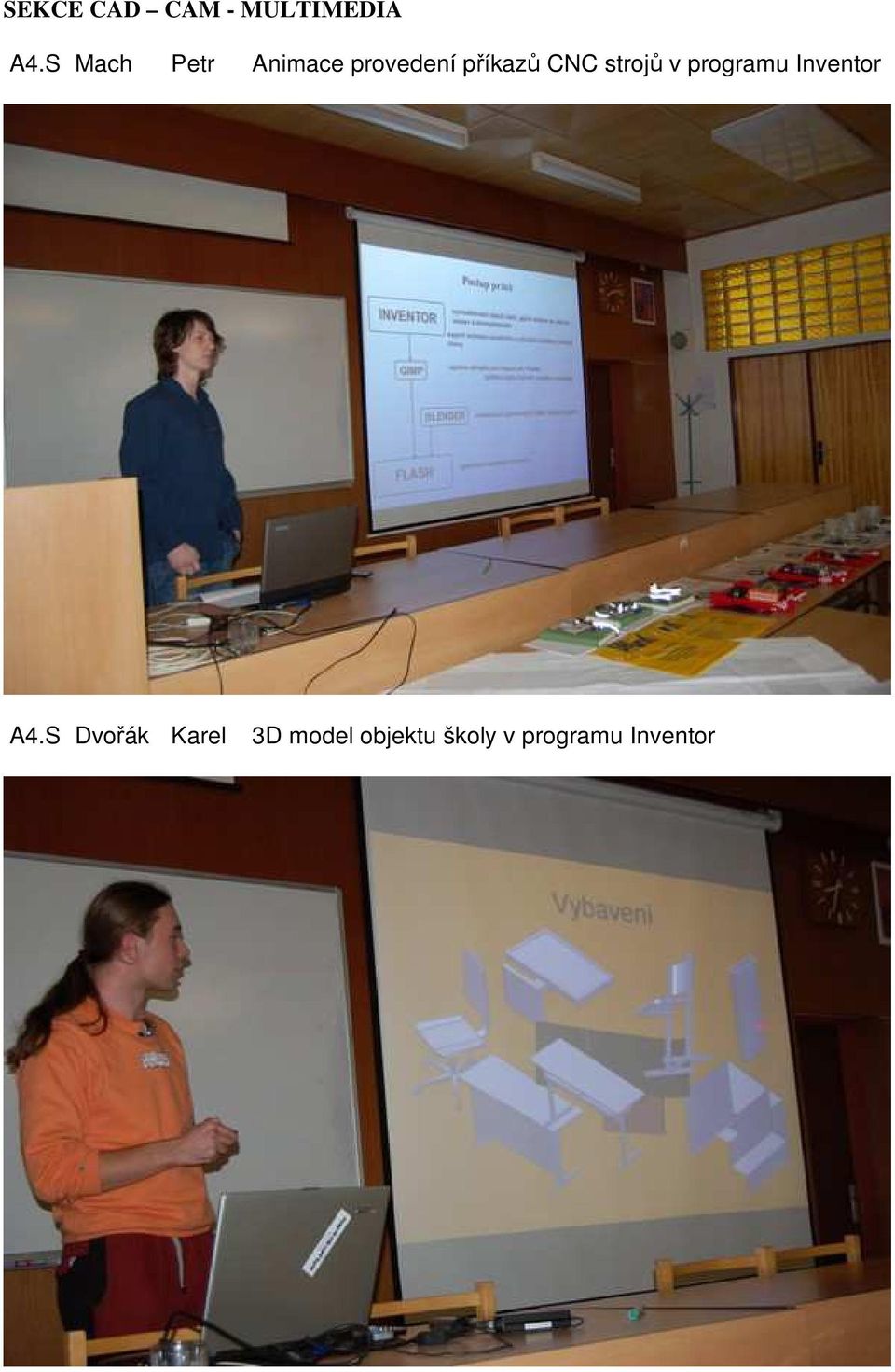 CNC strojů v programu Inventor A4.