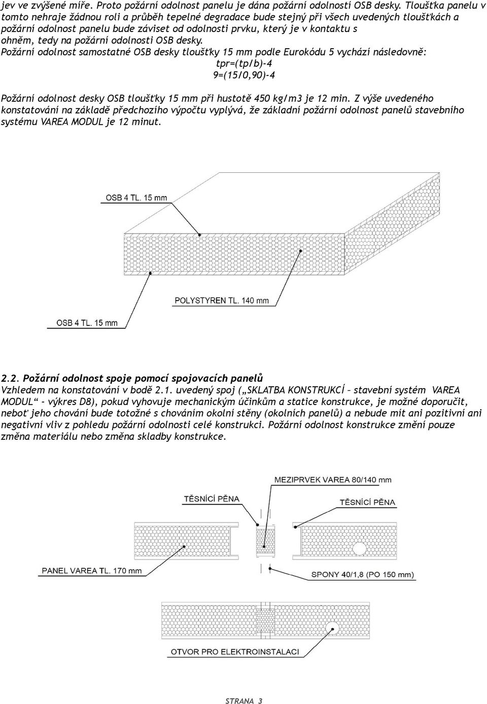 ohněm, tedy na požární odolnosti OSB desky.