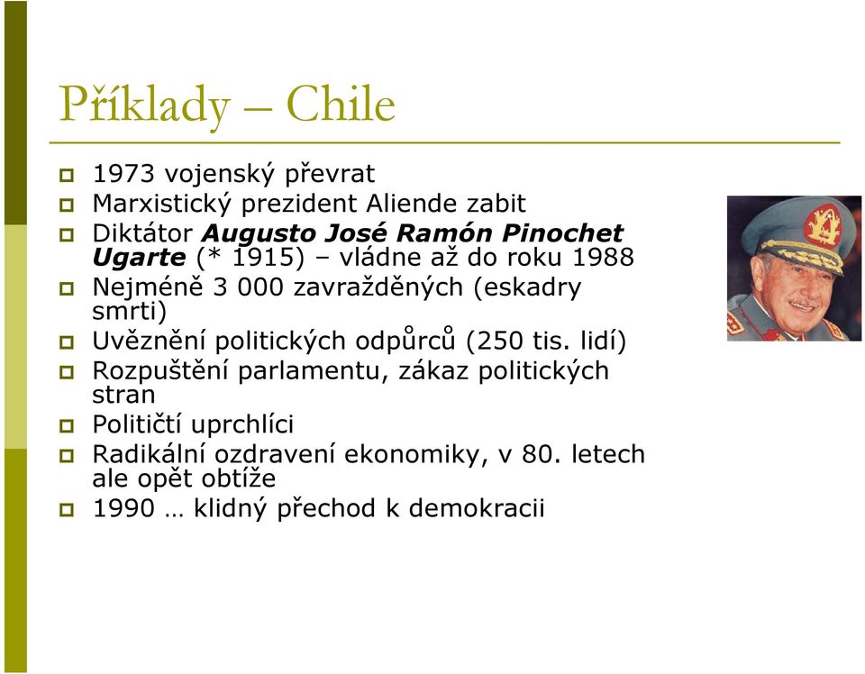 Uvěznění politických odpůrců (250 tis.