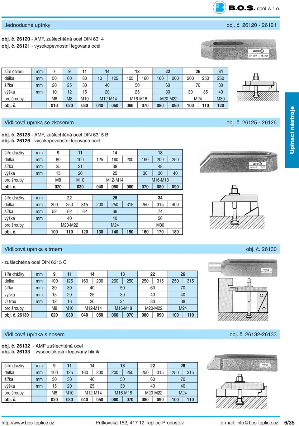 26120 - AMF, zušlechtěná ocel DIN 6314 obj. č.