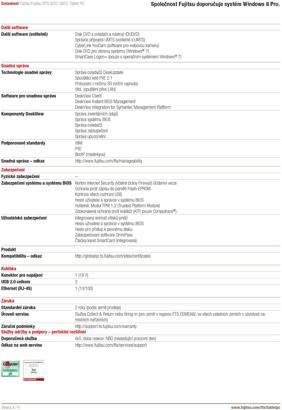 7) Správa ovladačů DeskUpdate Spouštěcí kód PXE 2.