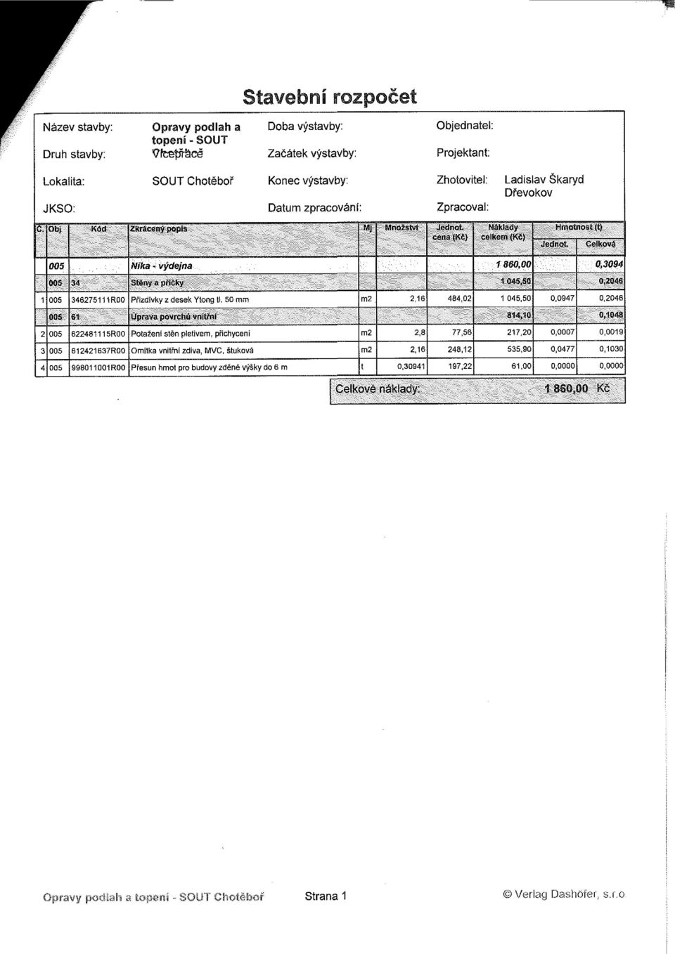 r0d Přzfiívky z desek Ytona y. 50 nv" m2 2 13 484.