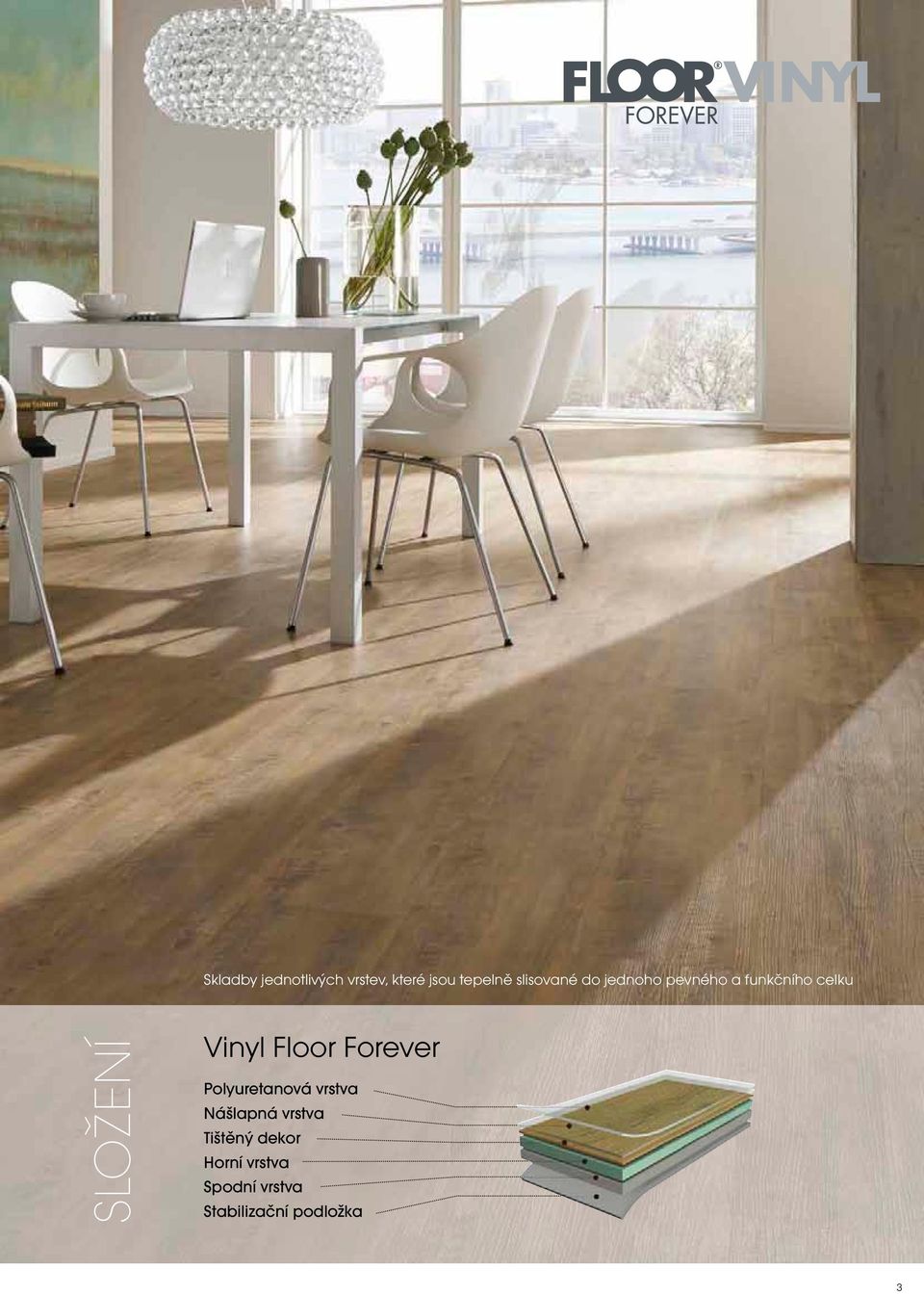 Vinyl Floor Forever Polyuretanová vrstva Nášlapná