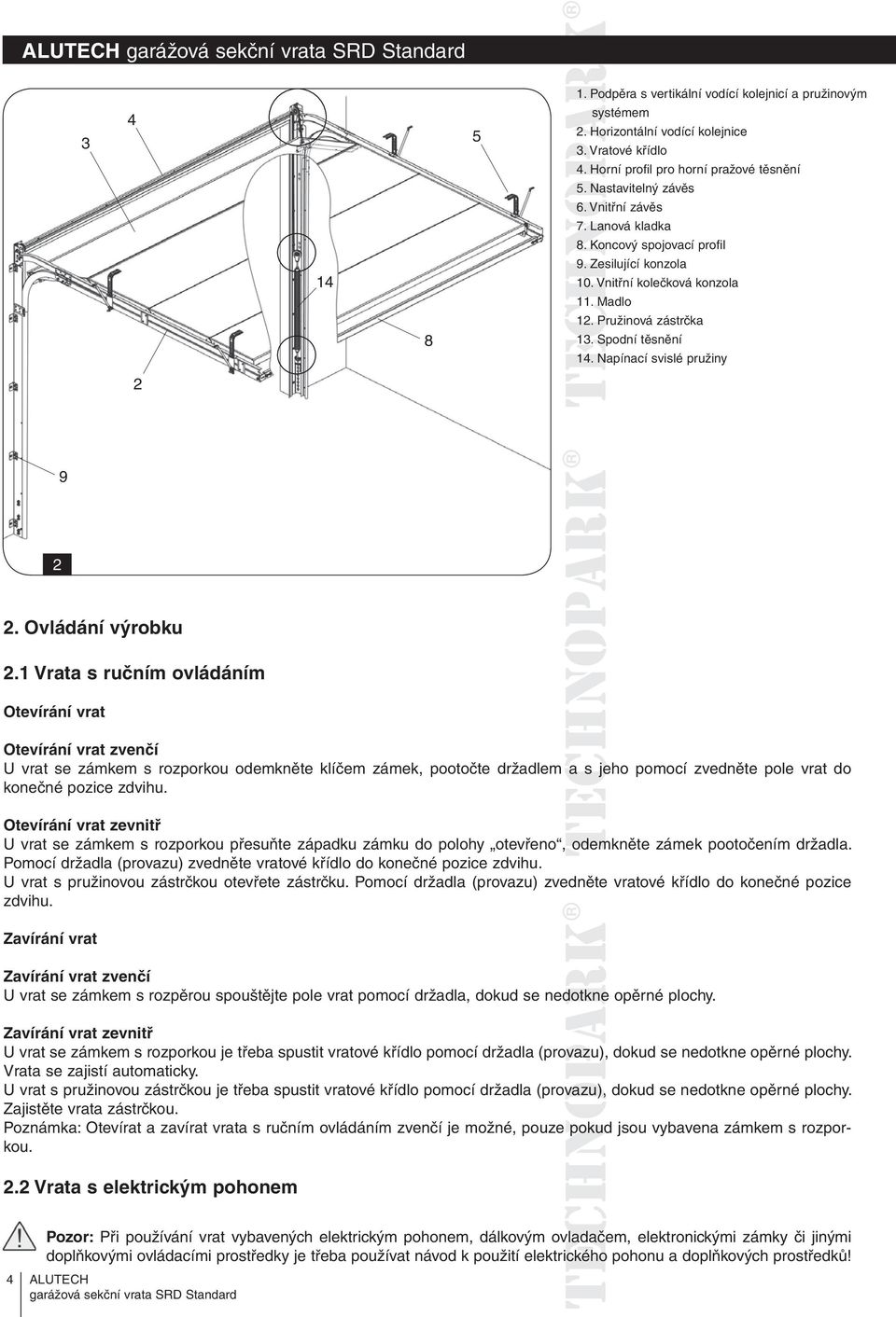 ALUTECH. Garážová sekční vrata SRD Standard - PDF Free Download