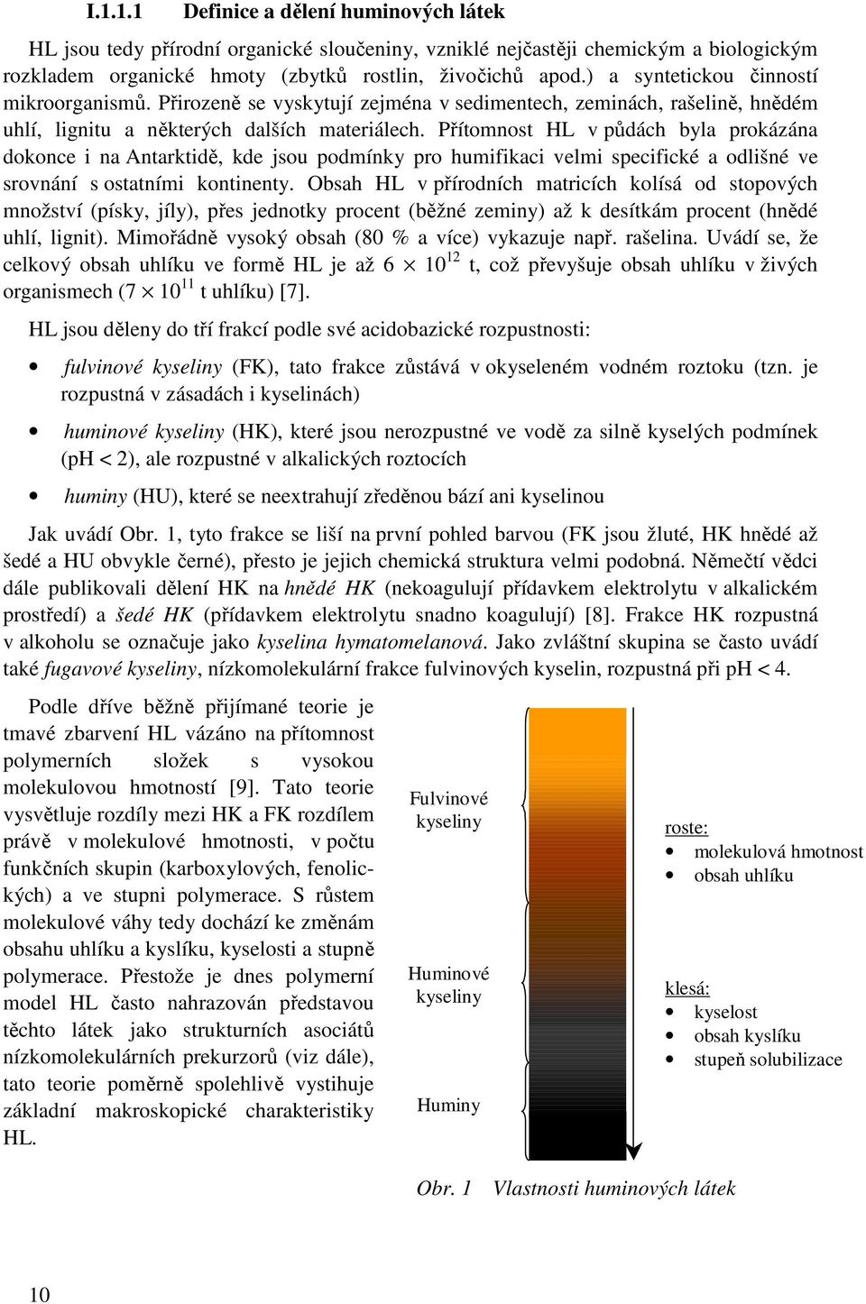 Přítomnost HL v půdách byla prokázána dokonce i na Antarktidě, kde jsou podmínky pro humifikaci velmi specifické a odlišné ve srovnání s ostatními kontinenty.