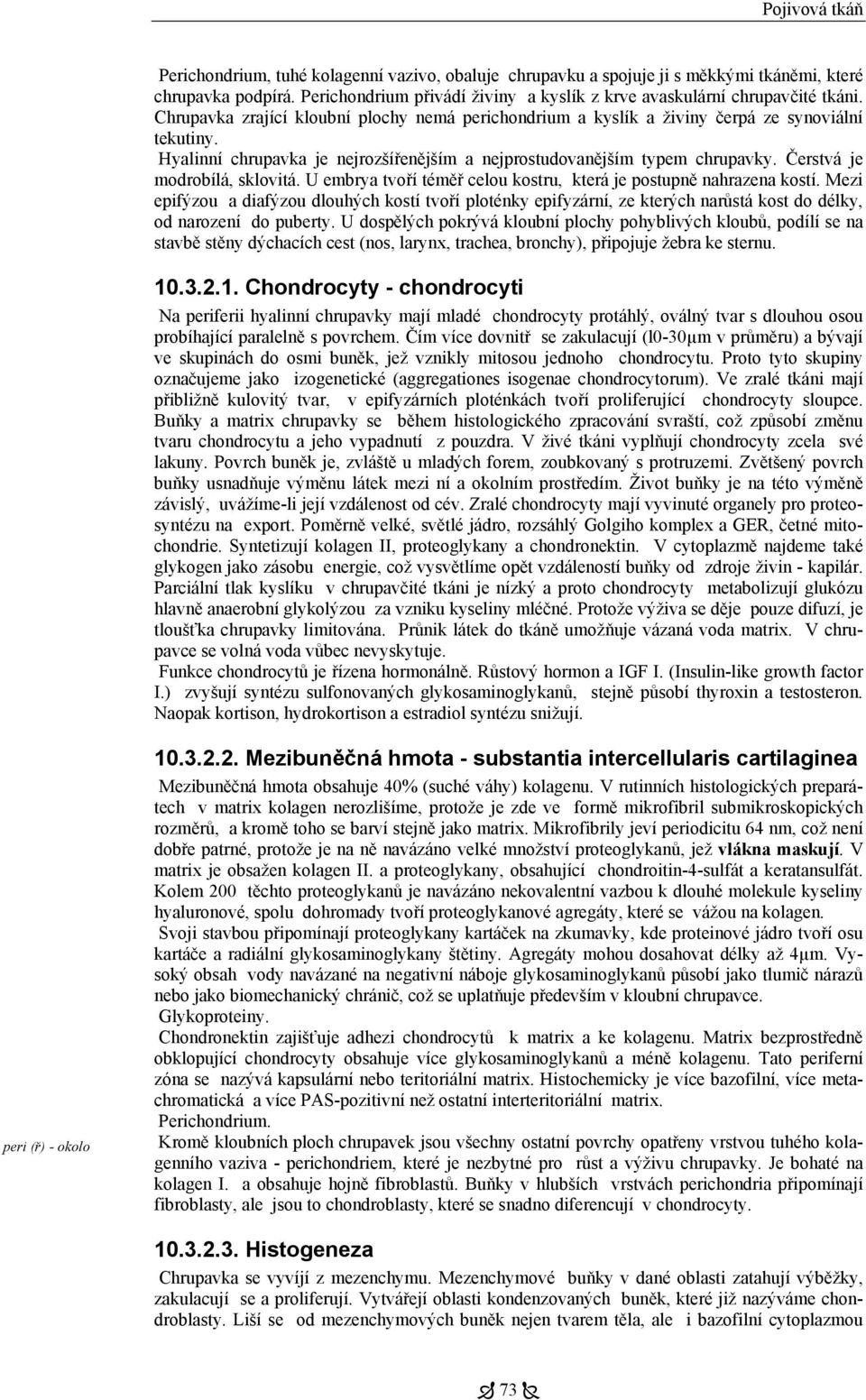 Čerstvá je modrobílá, sklovitá. U embrya tvoří téměř celou kostru, která je postupně nahrazena kostí.