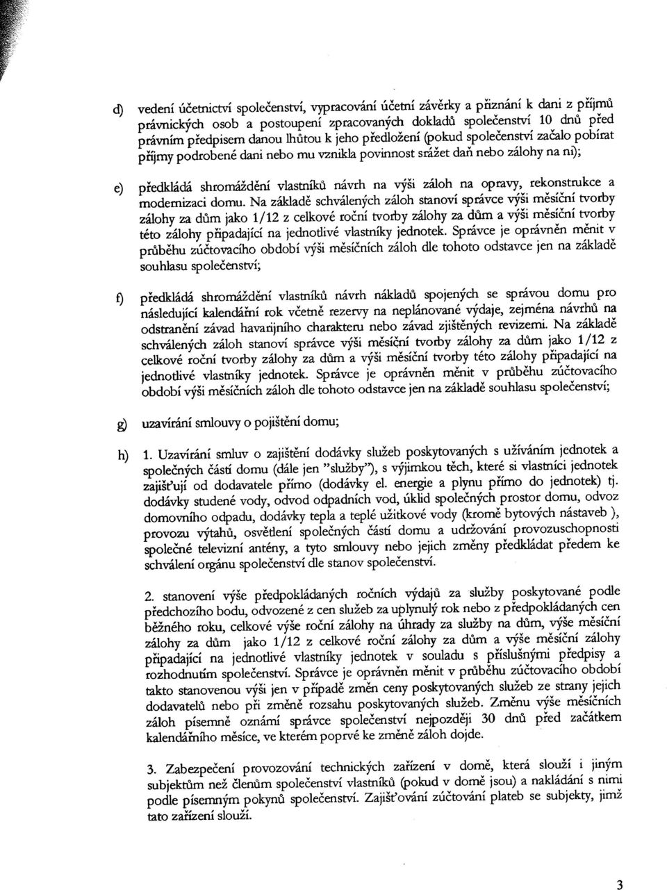 rekonstrukce a modemizaci domu.