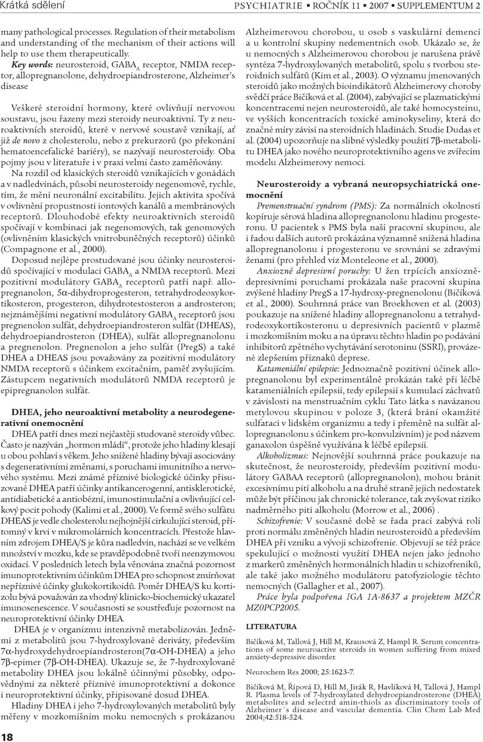 steroidy neuroaktivní.