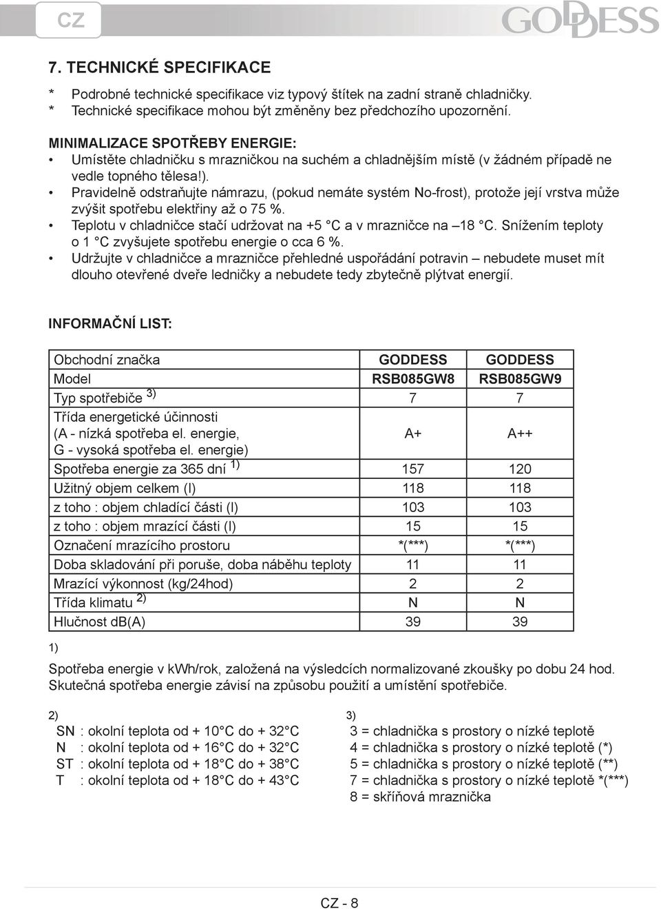 . Pravidelně odstraňujte námrazu, (pokud nemáte systém No-frost, protože její vrstva může zvýšit spotřebu elektřiny až o 75 %. Teplotu v chladničce stačí udržovat na +5 C a v mrazničce na 18 C.