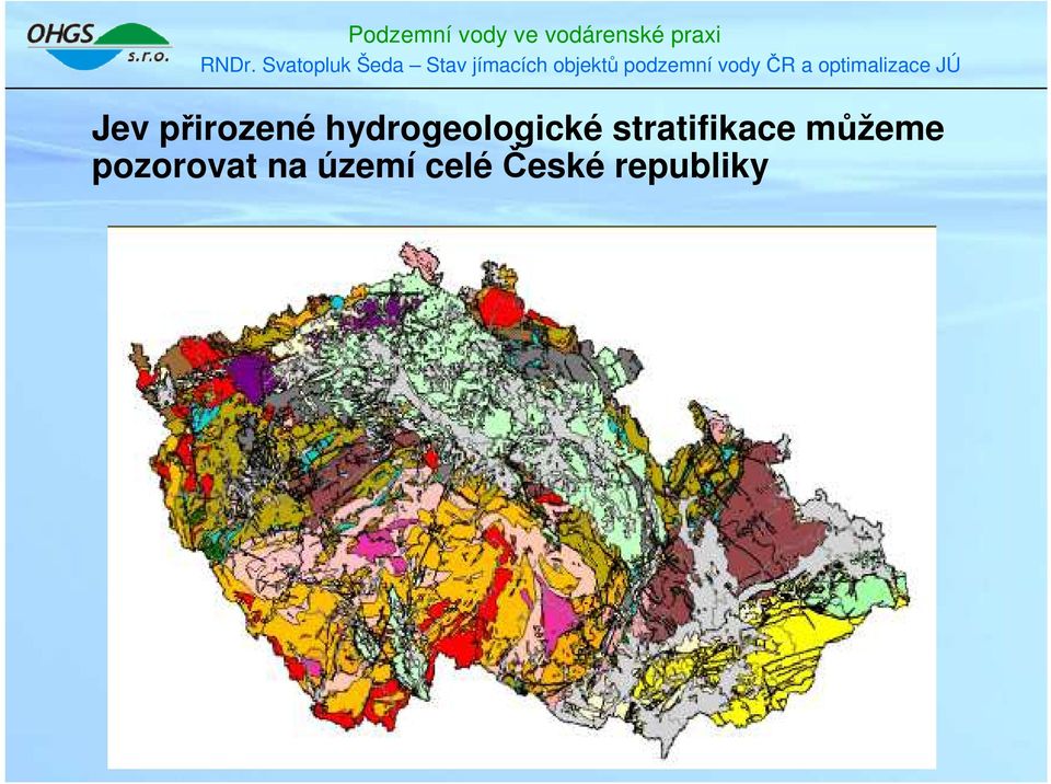 JÚ Jev přirozené hydrogeologické