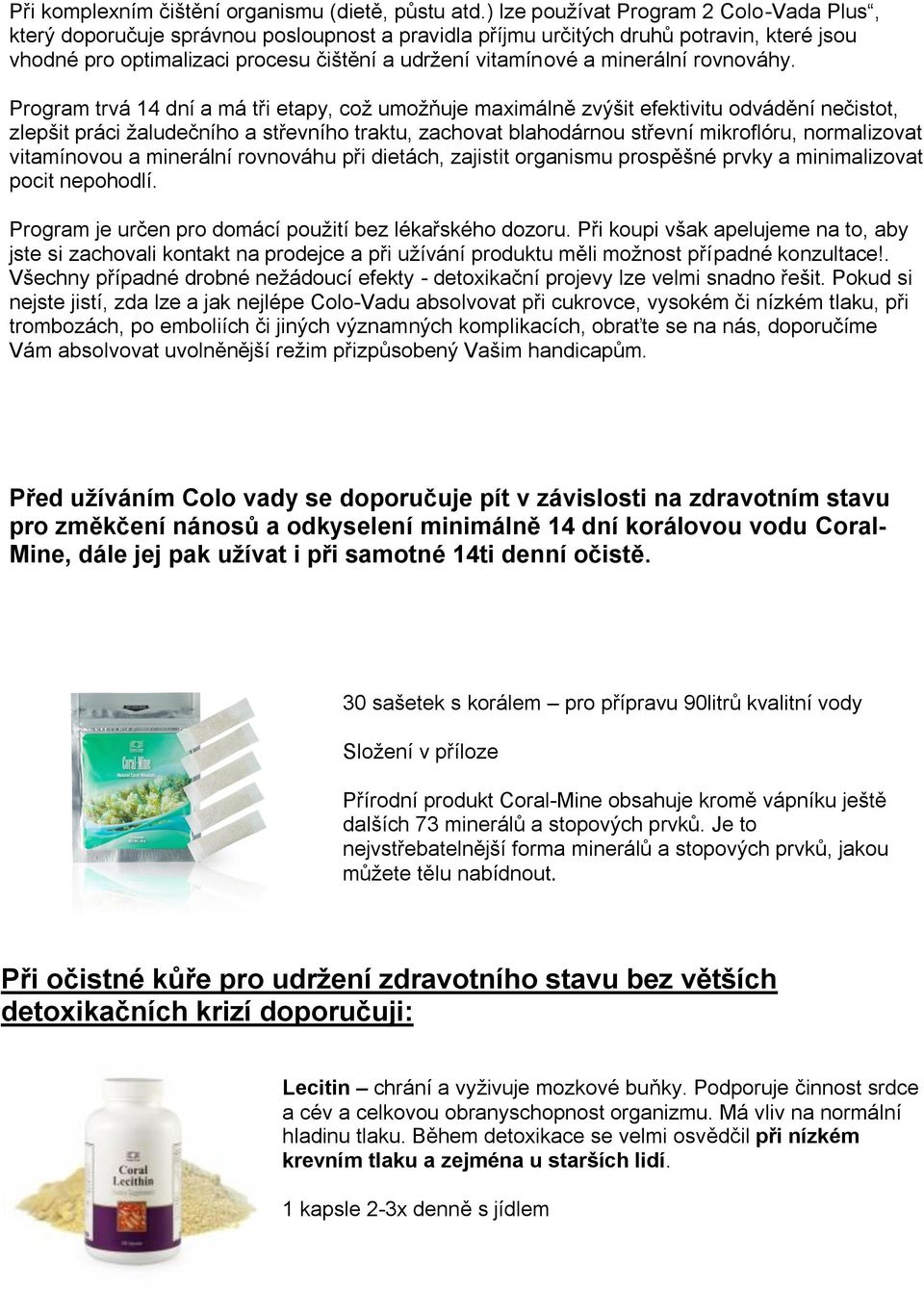 minerální rovnováhy.