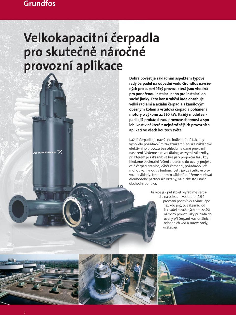 GRUNDFOS ODPADNÍ VODA. Ponorná čerpadla na neupravené odpadní vody 7,5-520  kw řady S, SA - PDF Stažení zdarma