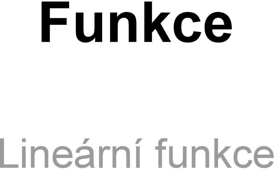 funkce