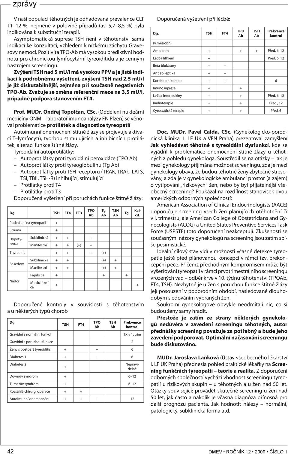 Pozitivita - má vysokou prediktivní hodnotu pro chronickou lymfocytární tyreoiditidu a je cenným nástrojem screeningu.