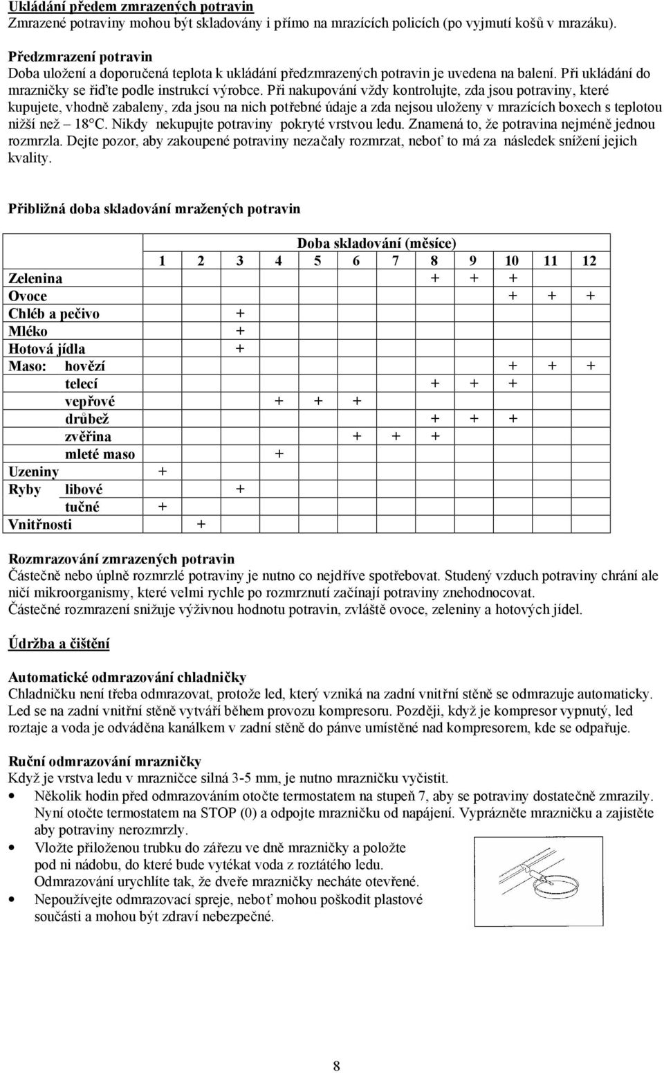 Při nakupování vždy kontrolujte, zda jsou potraviny, které kupujete, vhodně zabaleny, zda jsou na nich potřebné údaje a zda nejsou uloženy v mrazících boxech s teplotou nižší než 18 C.